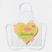ハッピーバレンタインデー エプロン (正面)