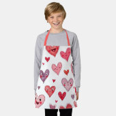 ハッピーバレンタインデー! エプロン (着用した状態)