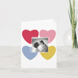 ハッピーバレンタインデー-カスタム写真コラージュ 招待状