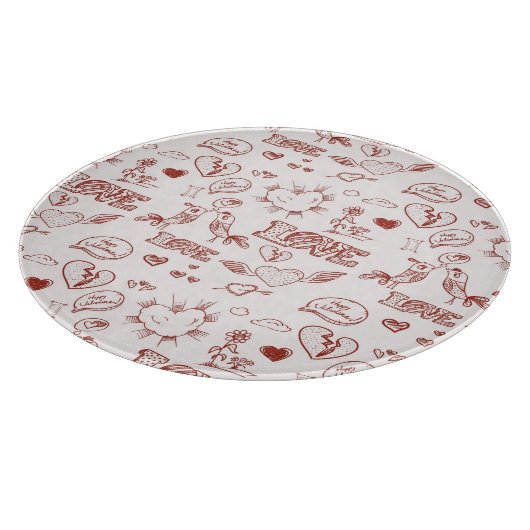 ハッピーバレンタインデー カッティングボード (角)