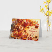 ハッピーバレンタインデー カード (黄色い花)