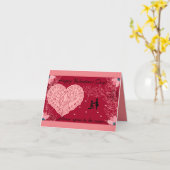 ハッピーバレンタインデー カード (黄色い花)