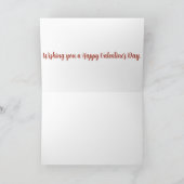 ハッピーバレンタインデー カード (内部)
