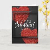 ハッピーバレンタインデー カード (黄色い花)