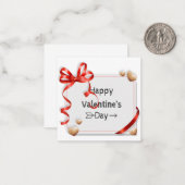 ハッピーバレンタインデー。カード ノートカード (正面/裏面インサイチュ)