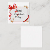 ハッピーバレンタインデー。カード ノートカード (正面/裏面)