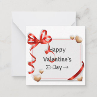 ハッピーバレンタインデー。カード ノートカード