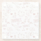 ハッピーバレンタインデー ガラスコースター (裏面)