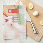 ハッピーバレンタインデー! キッチンタオル (四つ折り)