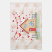 ハッピーバレンタインデー! キッチンタオル (縦)