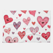 ハッピーバレンタインデー! キッチンタオル (横)