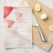 ハッピーバレンタインデー! キッチンタオル (四つ折り)