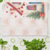 ハッピーバレンタインデー! キッチンタオル (折り畳み)