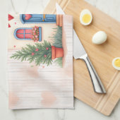 ハッピーバレンタインデー! キッチンタオル (四つ折り)