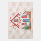 ハッピーバレンタインデー! キッチンタオル (縦)