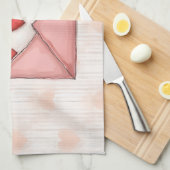 ハッピーバレンタインデー! キッチンタオル (四つ折り)