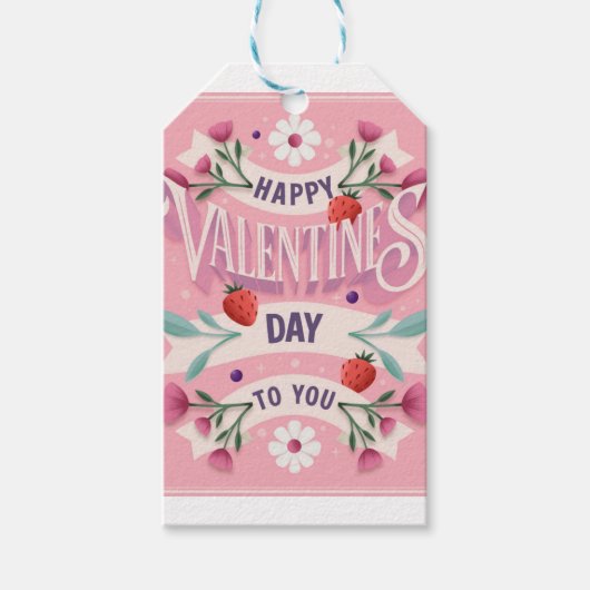 ハッピーバレンタインデー ギフトタグ (正面)