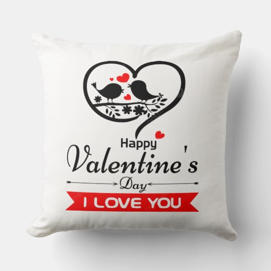 ハッピーバレンタインデー クッション (正面)
