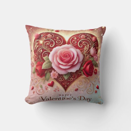 ハッピーバレンタインデー クッション (正面)