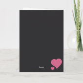 ハッピーバレンタインデー グリッター カード (裏面)