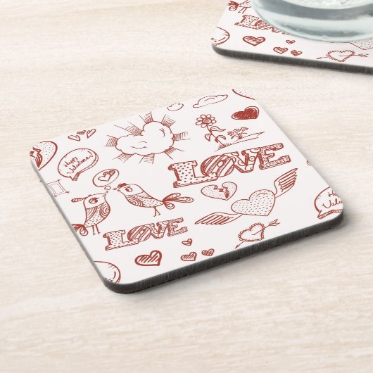 ハッピーバレンタインデー コースター (左側)