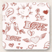 ハッピーバレンタインデー コースター (正面)