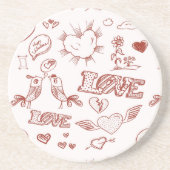 ハッピーバレンタインデー コースター (正面)