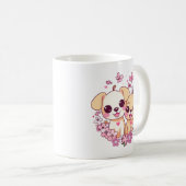 ハッピーバレンタインデー コーヒーマグカップ (正面右)