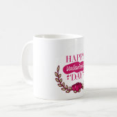 ハッピーバレンタインデー コーヒーマグカップ (正面左)