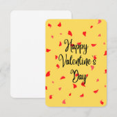 ハッピーバレンタインデー サンキューカード (正面/裏面)