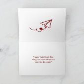 ハッピーバレンタインデー サンキューカード (内部)