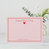 ハッピーバレンタインデー サンキューカード (スタンド正面)