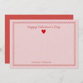 ハッピーバレンタインデー サンキューカード (正面/裏面)