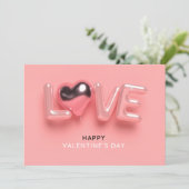 ハッピーバレンタインデー サンキューカード (スタンド正面)