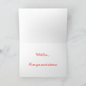 ハッピーバレンタインデー シーズンカード (内部)