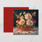 ハッピーバレンタインデー シーズンカード (正面/裏面)