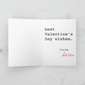 ハッピーバレンタインデー シーズンカード (内部)