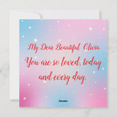 ハッピーバレンタインデー シーズンカード (裏面)