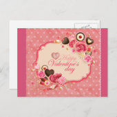 ハッピーバレンタインデー! シーズンポストカード (正面/裏面)