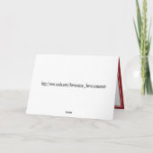 ハッピーバレンタインデー、スイートピー シーズンカード (裏面)