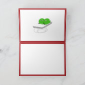 ハッピーバレンタインデー、スイートピー シーズンカード (内部)