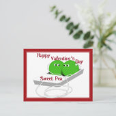 ハッピーバレンタインデー、スイートピー シーズンポストカード (スタンド正面)