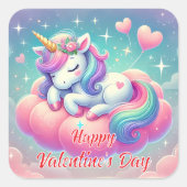ハッピーバレンタインデー スクエアシール (正面)