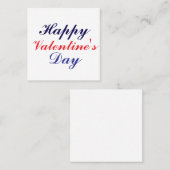 ハッピーバレンタインデー スクエア名刺 (正面/裏面)