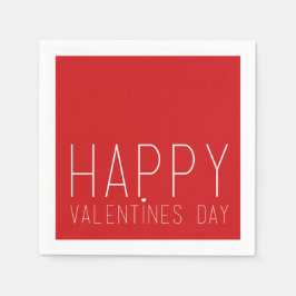 ハッピーバレンタインデー スタンダードカクテルナプキン