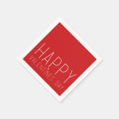 ハッピーバレンタインデー スタンダードカクテルナプキン (角)