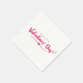 ハッピーバレンタインデー スタンダードカクテルナプキン (角)