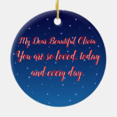 ハッピーバレンタインデー セラミックオーナメント (裏面)