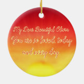 ハッピーバレンタインデー セラミックオーナメント (裏面)