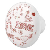 ハッピーバレンタインデー セラミックノブ (右)